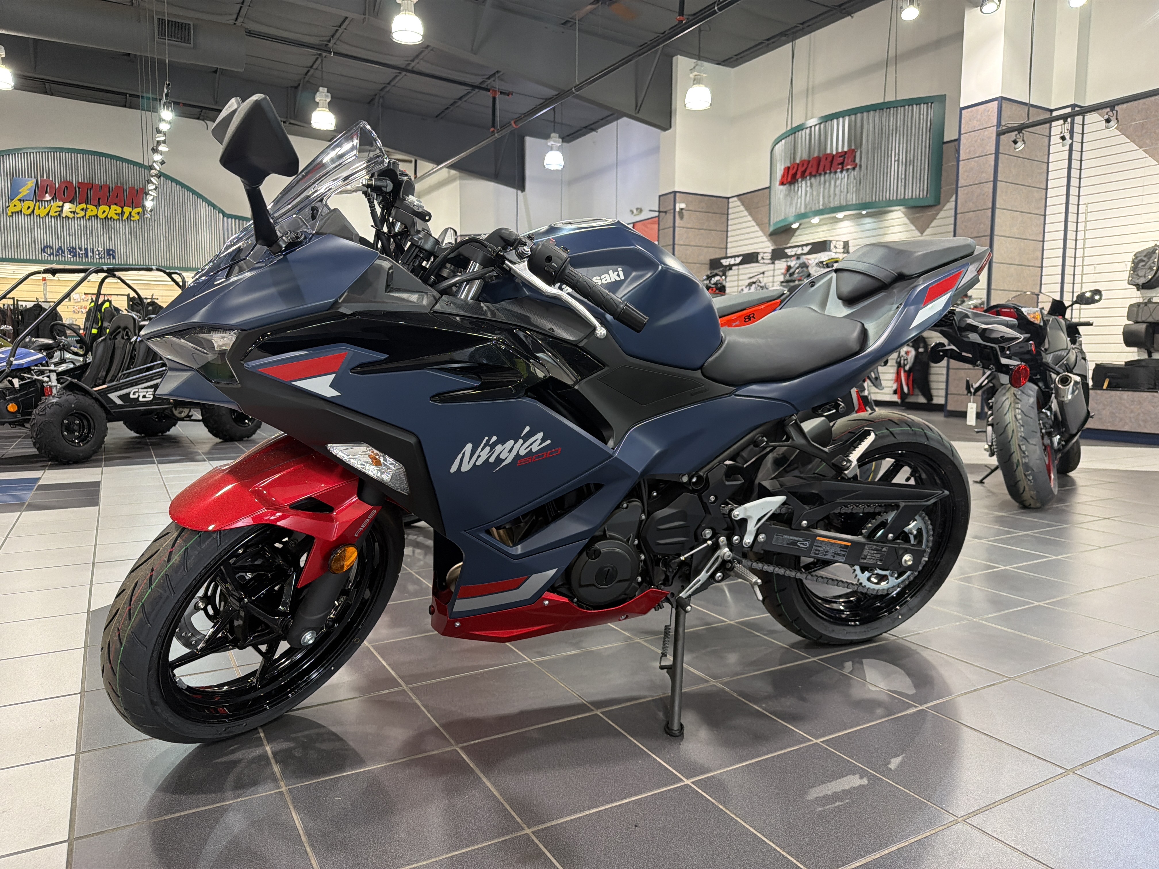 2026 KAWASAKI NINJA 500 ABS BLUE A94949 - Dothan Powersports