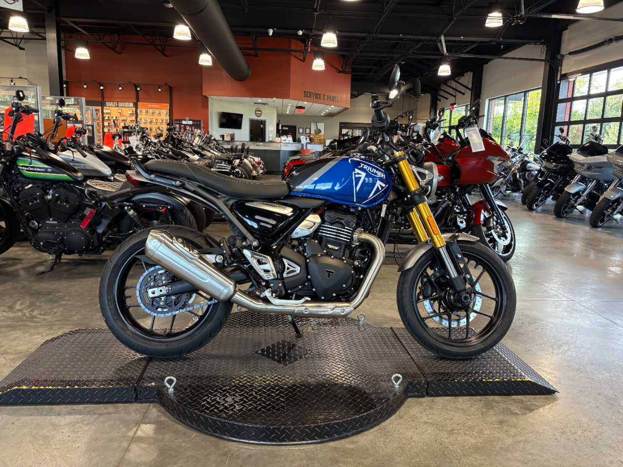 2025 TRIUMPH SPEED 400 CASPIAN BLUE/STORM GRAY A30629 - Keystone