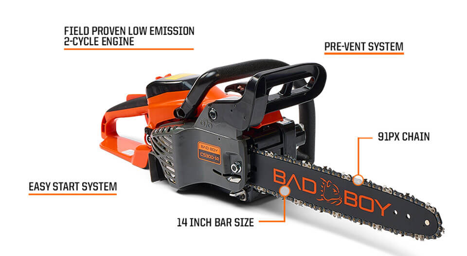 2023 Bad Boy Chainsaw - Gas-Powered 14 in. for sale in the Pompano Beach, FL area. Get the best drive out price on 2023 Bad Boy Chainsaw - Gas-Powered 14 in. and compare.