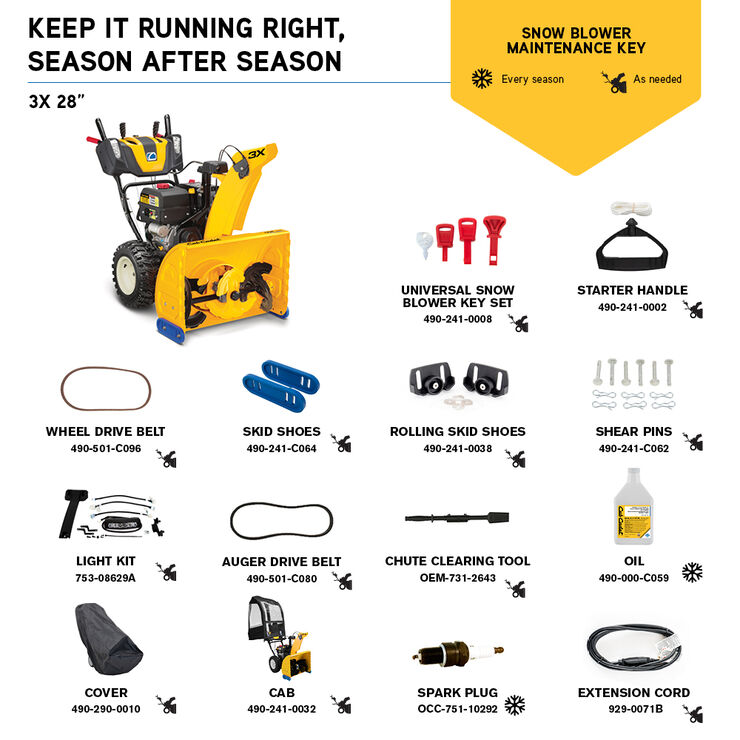 2023 Cub Cadet Snow Blower 3X - 28 in for sale in the Pompano Beach, FL area. Get the best drive out price on 2023 Cub Cadet Snow Blower 3X - 28 in and compare.