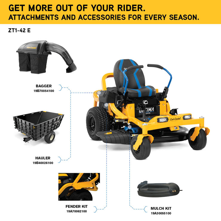 2023 Cub Cadet ZT1 - 42E for sale in the Pompano Beach, FL area. Get the best drive out price on 2023 Cub Cadet ZT1 - 42E and compare.