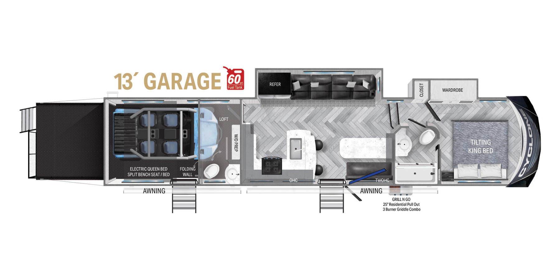 2023 HEARTLAND Cyclone - 3713 for sale in the Pompano Beach, FL area. Get the best drive out price on 2023 HEARTLAND Cyclone - 3713 and compare.