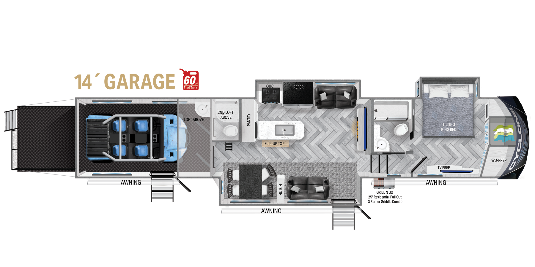 2023 HEARTLAND Cyclone - 4014 C for sale in the Pompano Beach, FL area. Get the best drive out price on 2023 HEARTLAND Cyclone - 4014 C and compare.