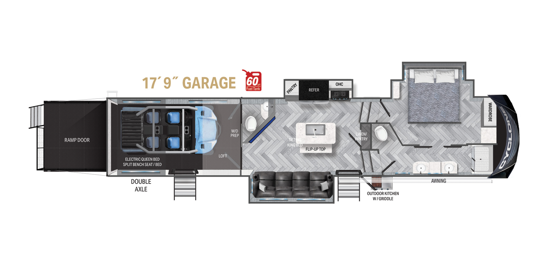 2023 HEARTLAND Cyclone - 4118 for sale in the Pompano Beach, FL area. Get the best drive out price on 2023 HEARTLAND Cyclone - 4118 and compare.