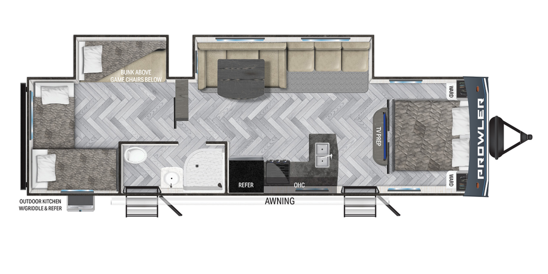 2023 HEARTLAND Prowler - 320 SBH for sale in the Pompano Beach, FL area. Get the best drive out price on 2023 HEARTLAND Prowler - 320 SBH and compare.